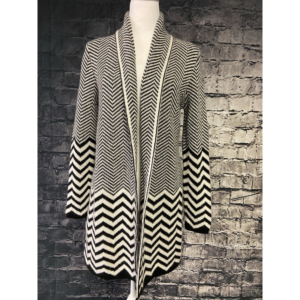 Lineamaglia Womens Sweater Cardigan Small Open Front Wool‎ Cozy Casual Work Fun